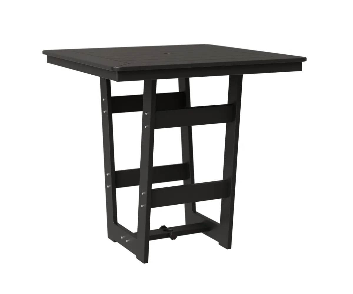 Hudson 40" Square Bar Table by Berlin Gardens - MGP Black, MGP Black Hudson 40" Square Bar Table by Berlin Gardens - 191-HSMT0040B