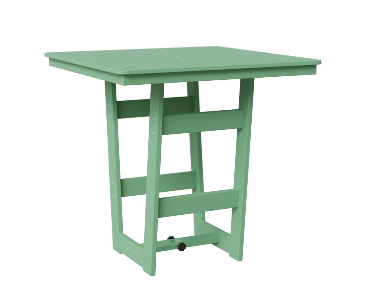 Hudson 40" Square Bar Table by Berlin Gardens - MGP Mint, MGP Mint Hudson 40" Square Bar Table by Berlin Gardens - 191-HSMT0040B