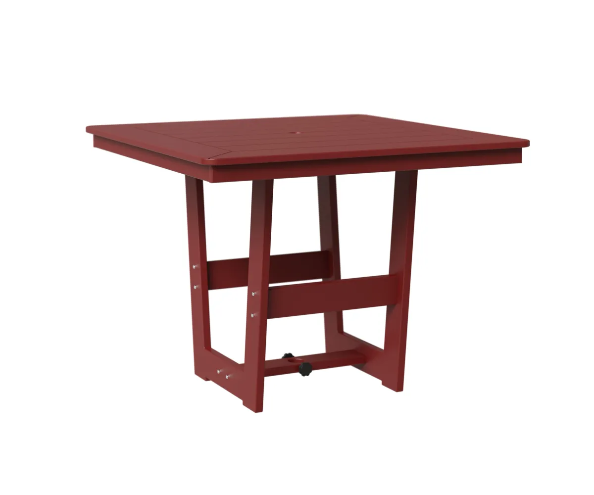 Hudson 40" Square Dining Table by Berlin Gardens - MGP Red, MGP Red Hudson 40" Square Dining Table by Berlin Gardens - 191-HSMT0040D
