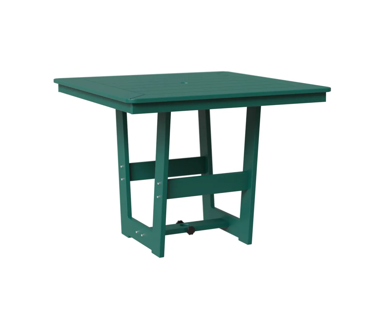 Hudson 40" Square Dining Table by Berlin Gardens - MGP Teal, MGP Teal Hudson 40" Square Dining Table by Berlin Gardens - 191-HSMT0040D