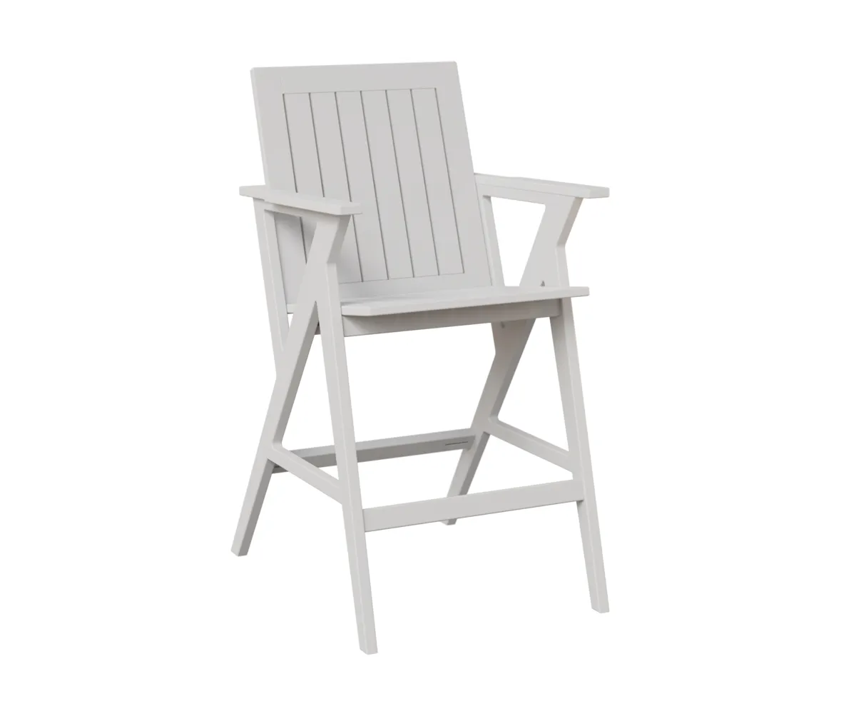 Kinsley MGP Bar Arm Chair by Berlin Gardens - MGP White Kinsley MGP Bar Arm Chair by Berlin Gardens - 191-KBAC2544