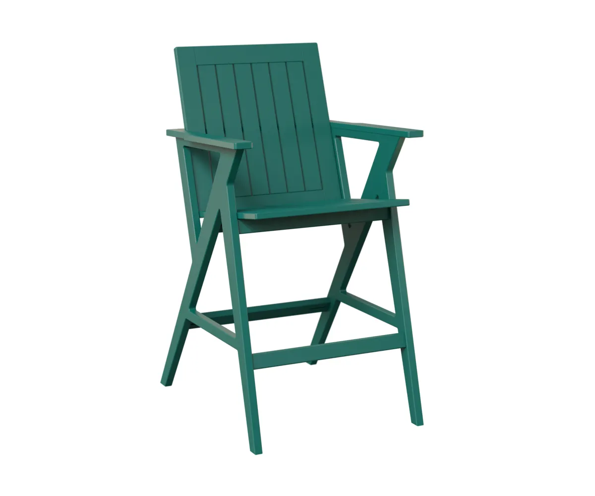 Kinsley MGP Bar Arm Chair by Berlin Gardens - MGP Teal Kinsley MGP Bar Arm Chair by Berlin Gardens - 191-KBAC2544