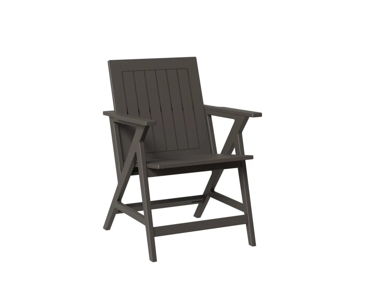 Kinsley MGP Dining Arm Chair by Berlin Gardens - MGP Graphite Kinsley MGP Dining Arm Chair by Berlin Gardens - 191-KDAC2535