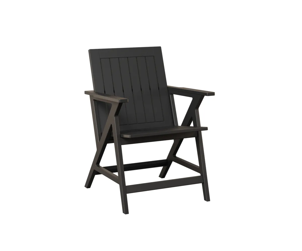 Kinsley MGP Dining Arm Chair by Berlin Gardens - MGP Black Kinsley MGP Dining Arm Chair by Berlin Gardens - 191-KDAC2535