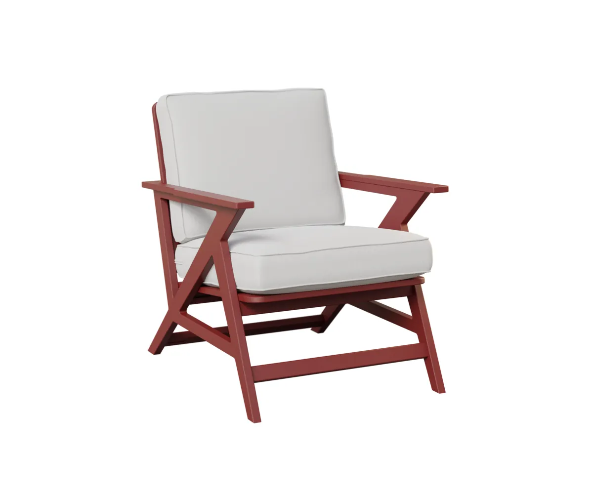 Kinsley MGP Lounge Chair by Berlin Gardens - MGP Red, Canvas Granite Kinsley MGP Lounge Chair by Berlin Gardens - 191-KLAC2833
