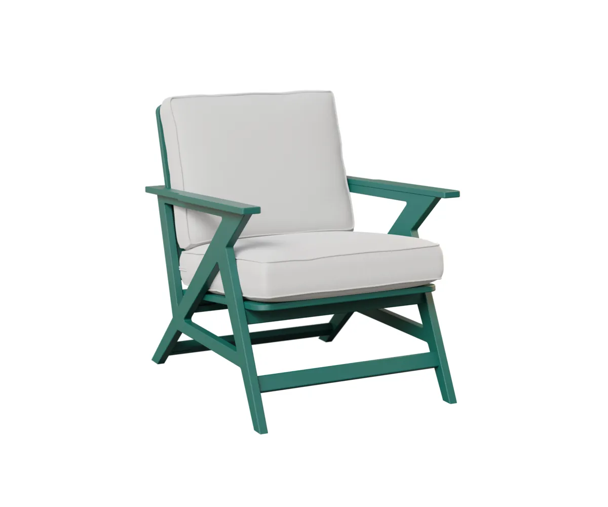 Kinsley MGP Lounge Chair by Berlin Gardens - MGP Teal, Canvas Granite Kinsley MGP Lounge Chair by Berlin Gardens - 191-KLAC2833