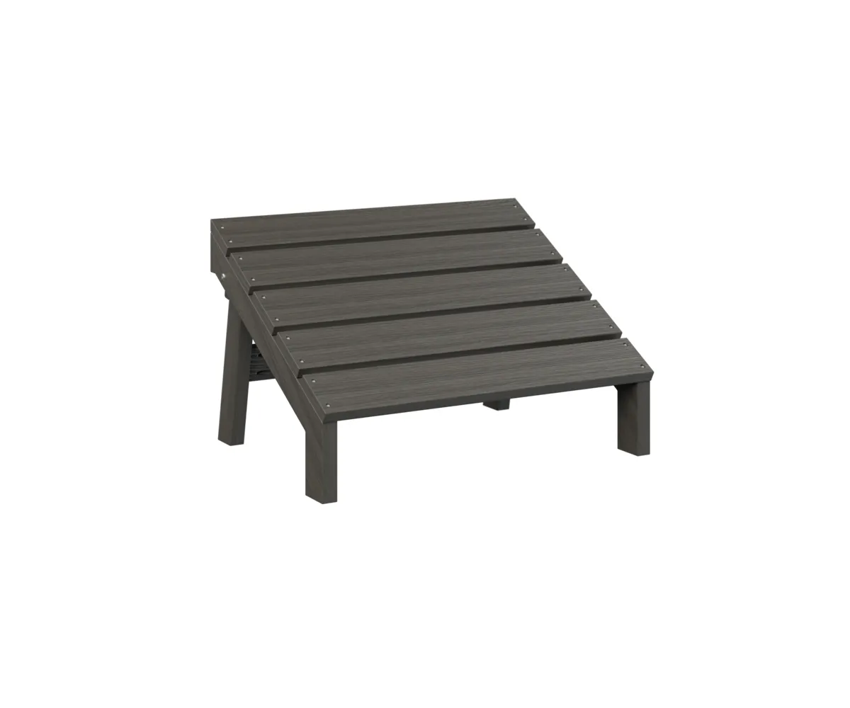 Mayhew Folding Adirondack Footstool by Berlin Gardens - Coastal Gray, Coastal Gray Mayhew Folding Adirondack Footstool by Berlin Gardens - 191-MAFF2415