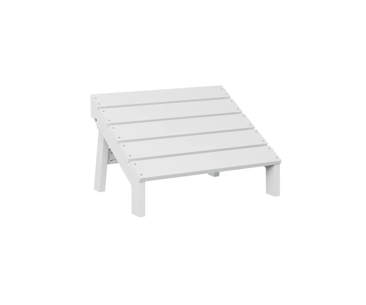 Mayhew Folding Adirondack Footstool by Berlin Gardens - White, White Mayhew Folding Adirondack Footstool by Berlin Gardens - 191-MAFF2415