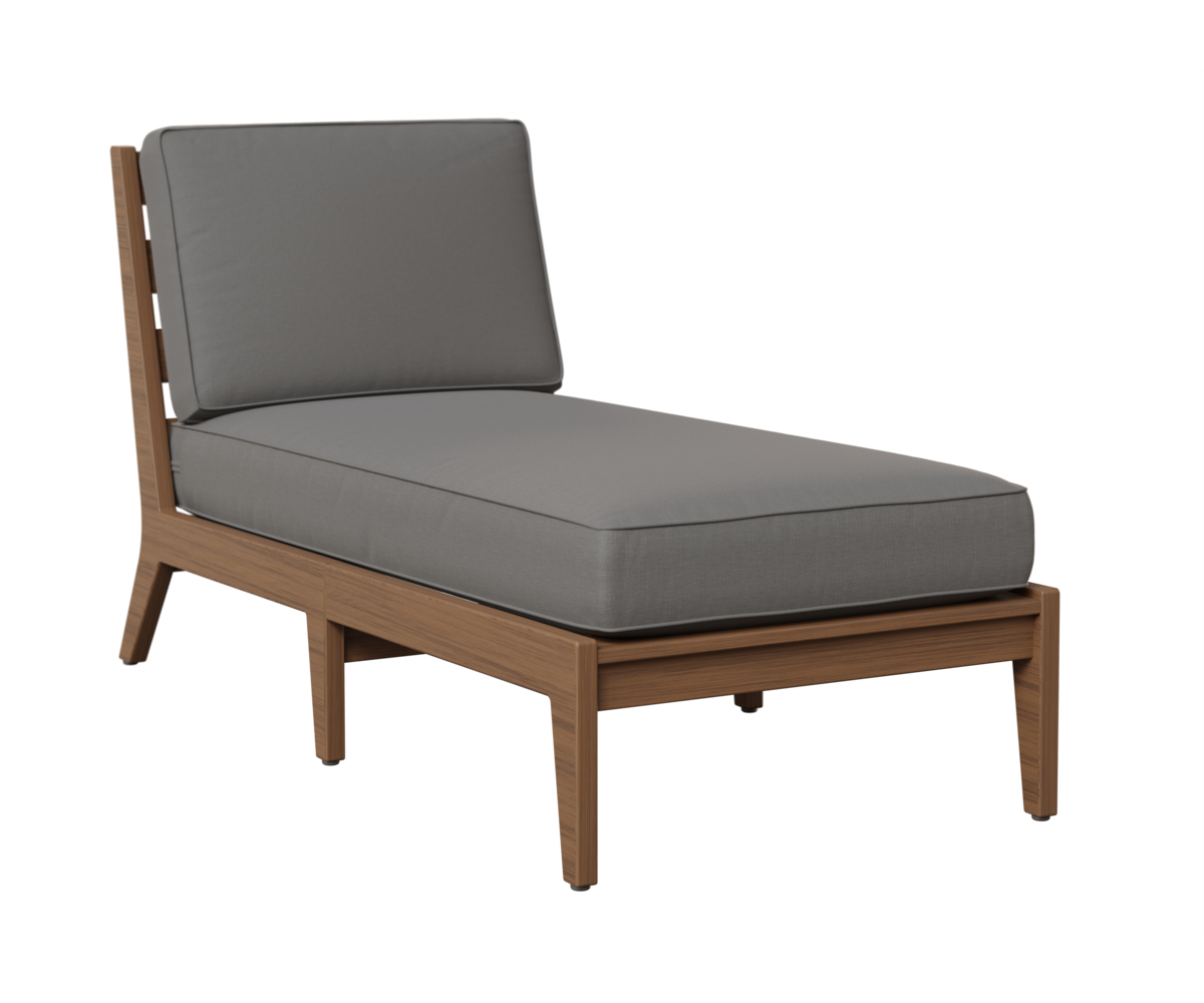Mayhew Chaise Lounge without Arms by Berlin Gardens - 191-MHACL3063 - Antique Mahogany, Cast Slate Mayhew Chaise Lounge without Arms by Berlin Gardens - 191-MHACL3063 - 191-MHACL3063