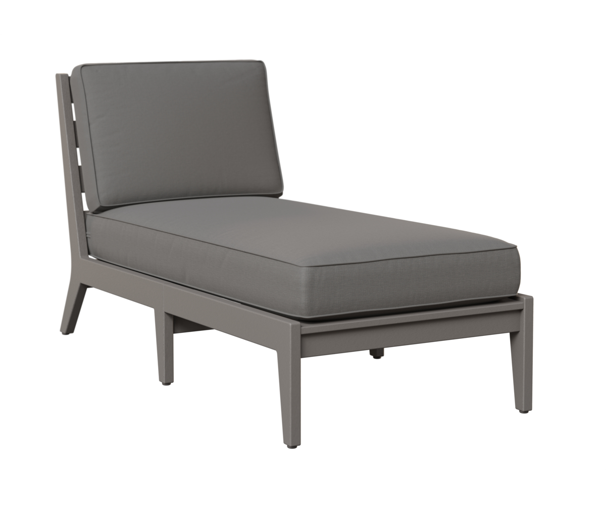 Mayhew Chaise Lounge without Arms by Berlin Gardens - 191-MHACL3063 - Light Gray, Cast Slate Mayhew Chaise Lounge without Arms by Berlin Gardens - 191-MHACL3063 - 191-MHACL3063
