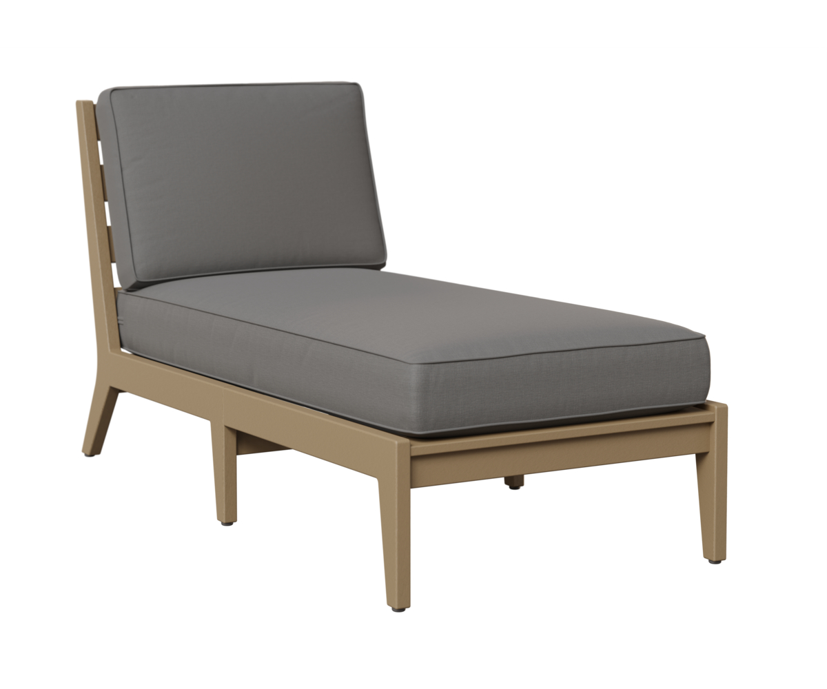 Mayhew Chaise Lounge without Arms by Berlin Gardens - 191-MHACL3063 - Weatherwood, Cast Slate Mayhew Chaise Lounge without Arms by Berlin Gardens - 191-MHACL3063 - 191-MHACL3063