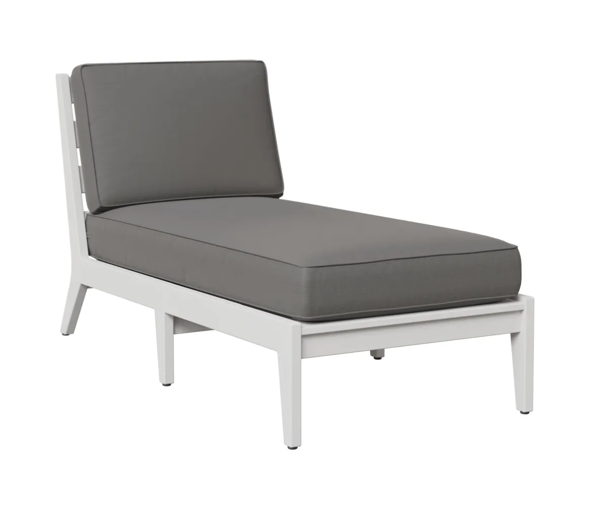 Mayhew Chaise Lounge without Arms by Berlin Gardens - White, Cast Slate Mayhew Chaise Lounge without Arms by Berlin Gardens - 191-MHACL3063