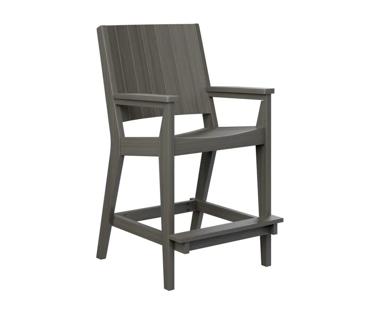 Mayhew Chat Bar Chair by Berlin Gardens - Coastal Gray, Coastal Gray Mayhew Chat Bar Chair by Berlin Gardens - 191-MHCBC2647