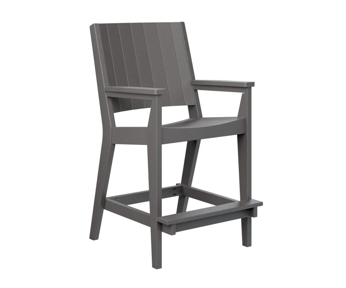 Mayhew Chat Bar Chair by Berlin Gardens - Smoke Gray, Smoke Gray Mayhew Chat Bar Chair by Berlin Gardens - 191-MHCBC2647
