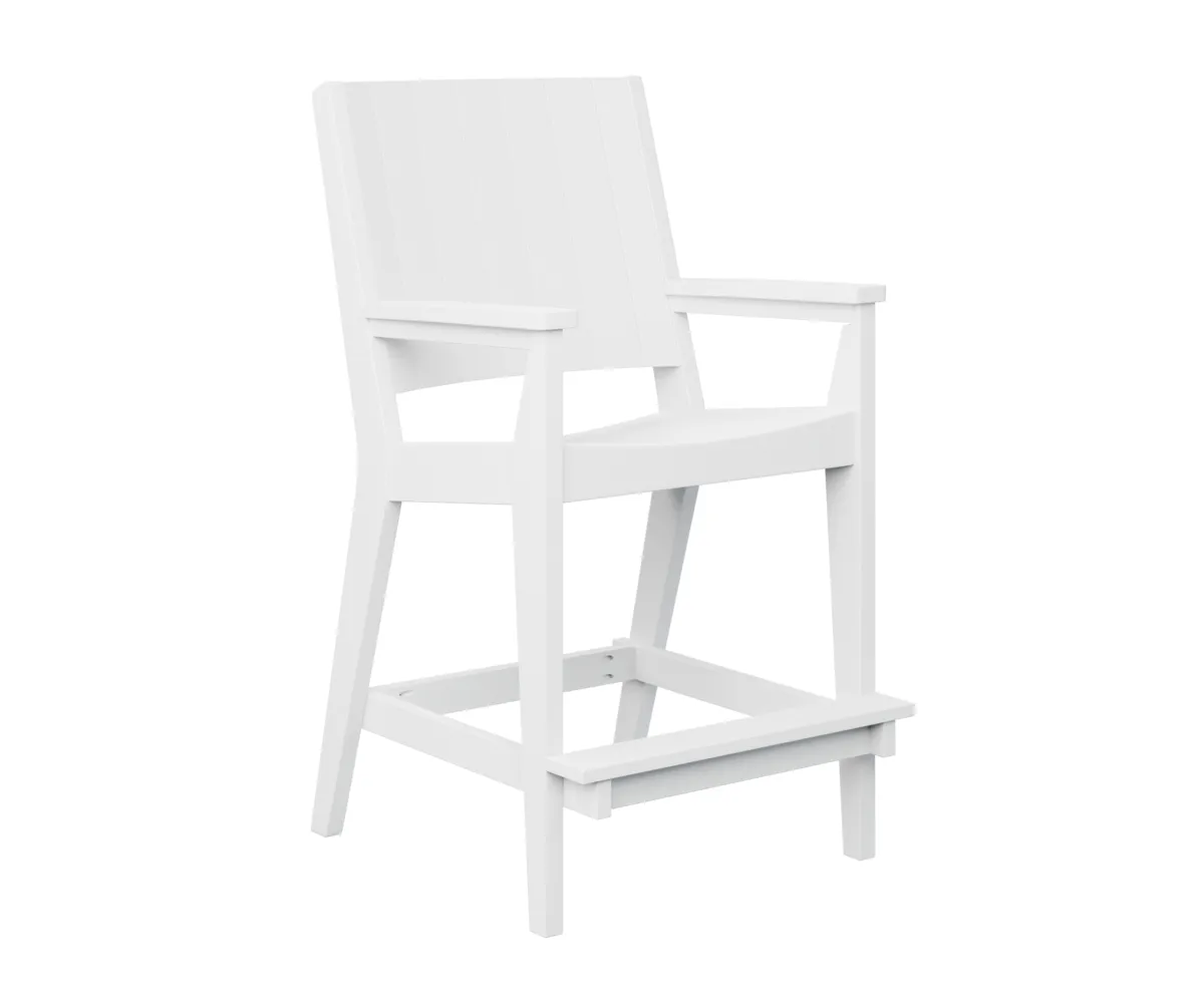 Mayhew Chat Bar Chair by Berlin Gardens - White, White Mayhew Chat Bar Chair by Berlin Gardens - 191-MHCBC2647