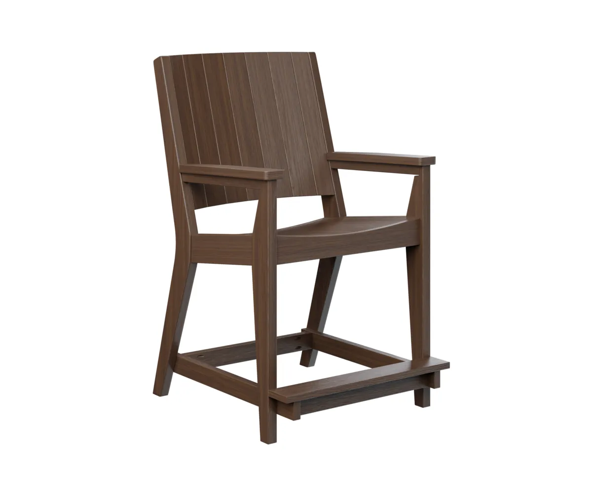 Mayhew Chat Counter Chair by Berlin Gardens - Brazilian Walnut, Brazilian Walnut Mayhew Chat Counter Chair by Berlin Gardens - 191-MHCCC2644