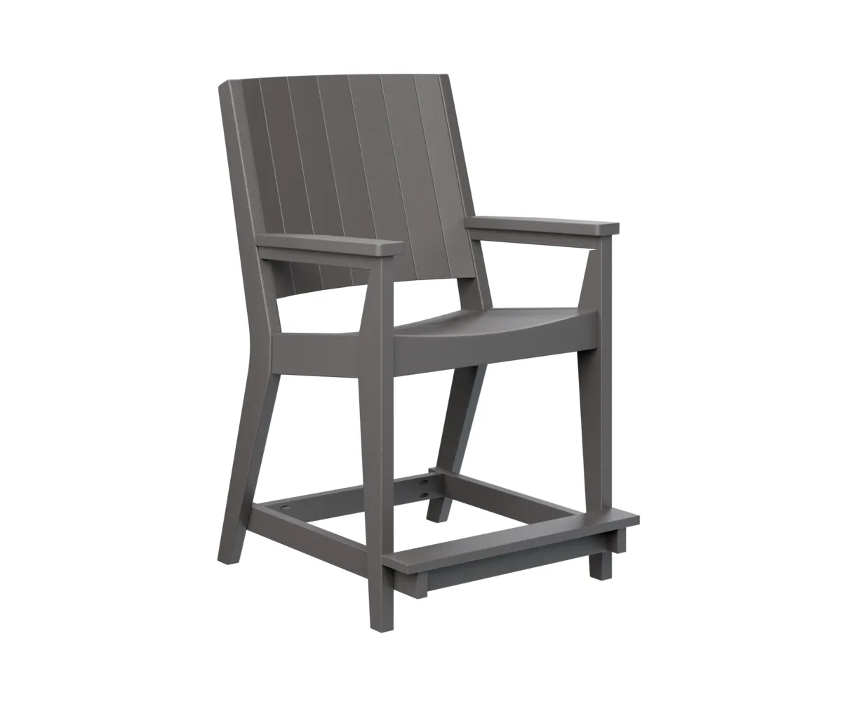 Mayhew Chat Counter Chair by Berlin Gardens - Smoke Gray, Smoke Gray Mayhew Chat Counter Chair by Berlin Gardens - 191-MHCCC2644