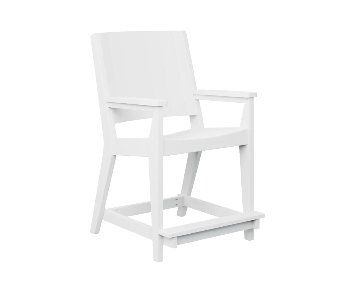 Mayhew Chat Counter Chair by Berlin Gardens - White, White Mayhew Chat Counter Chair by Berlin Gardens - 191-MHCCC2644