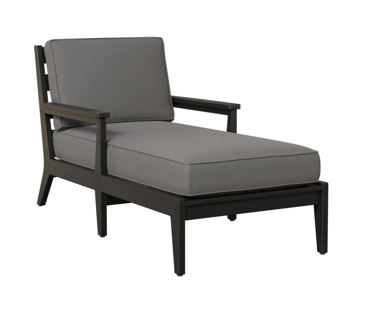 Mayhew Chaise Lounge with Arms by Berlin Gardens - Black, Cast Slate Mayhew Chaise Lounge with Arms by Berlin Gardens - 191-MHCL3163