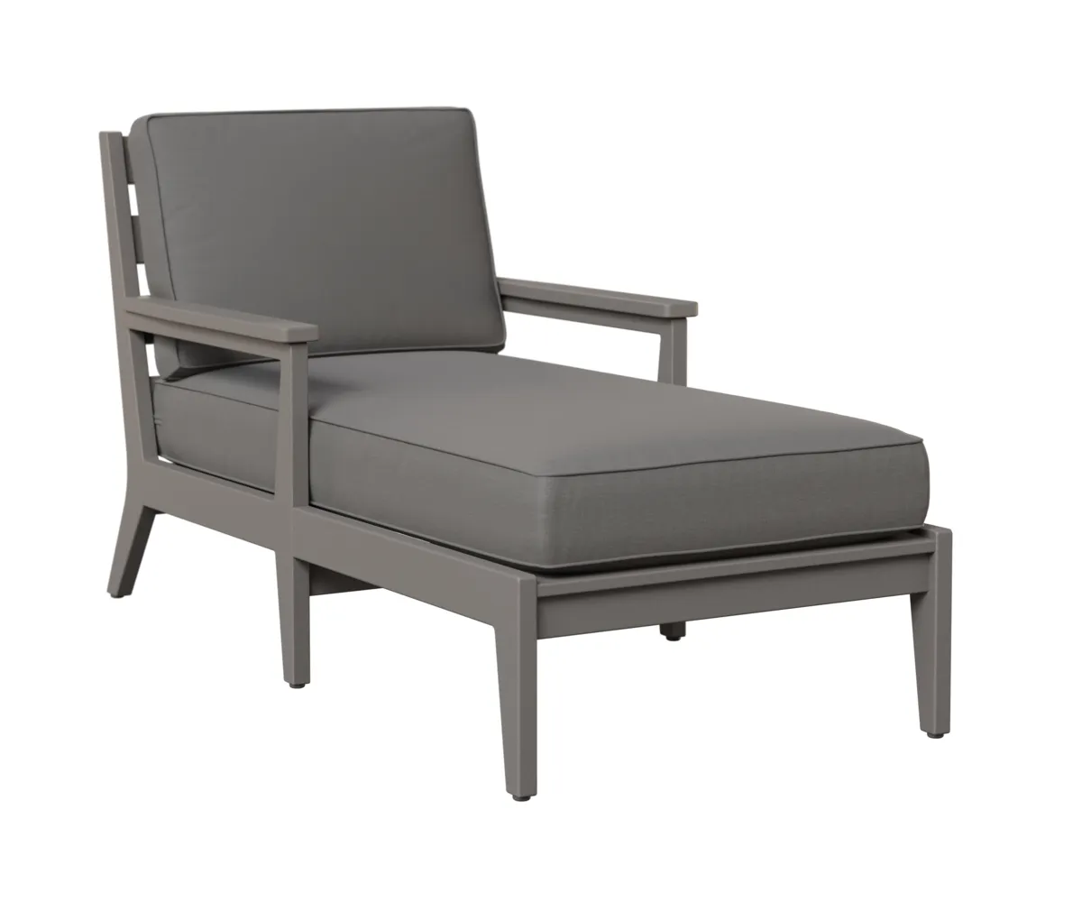 Mayhew Chaise Lounge with Arms by Berlin Gardens - Light Gray, Cast Slate Mayhew Chaise Lounge with Arms by Berlin Gardens - 191-MHCL3163