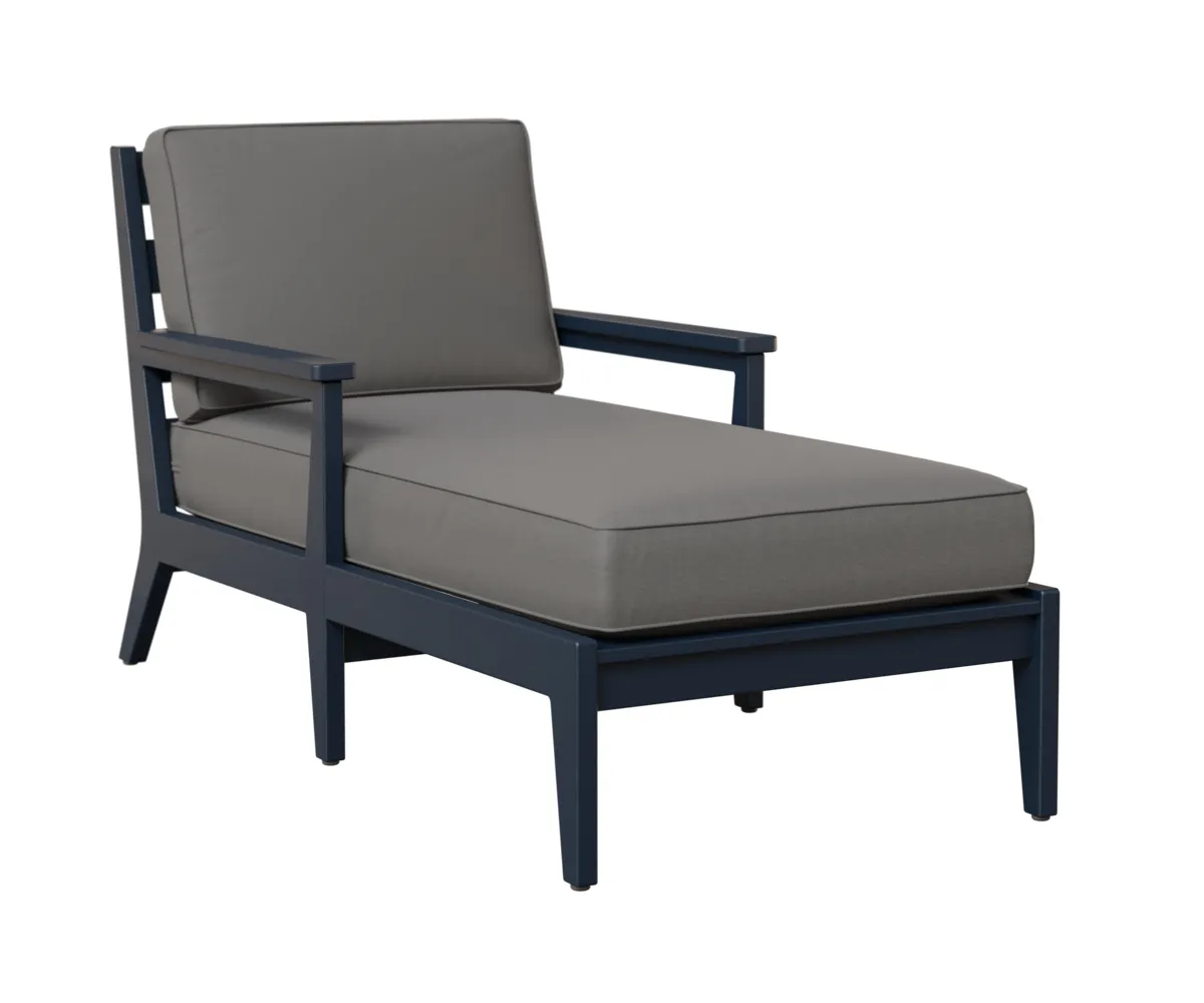 Mayhew Chaise Lounge with Arms by Berlin Gardens - Navy Blue, Cast Slate Mayhew Chaise Lounge with Arms by Berlin Gardens - 191-MHCL3163