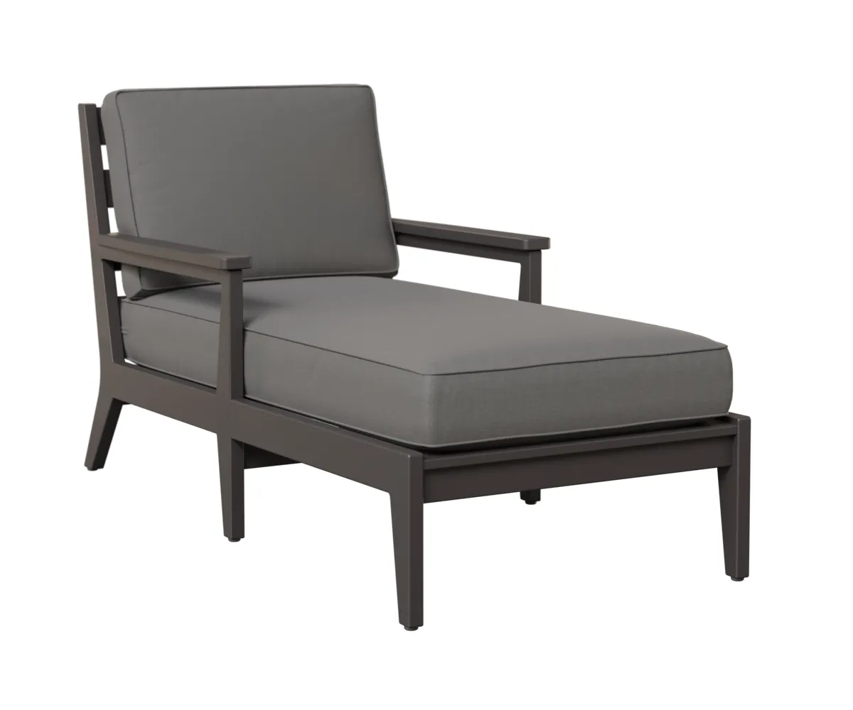 Mayhew Chaise Lounge with Arms by Berlin Gardens - Smoke Gray, Cast Slate Mayhew Chaise Lounge with Arms by Berlin Gardens - 191-MHCL3163