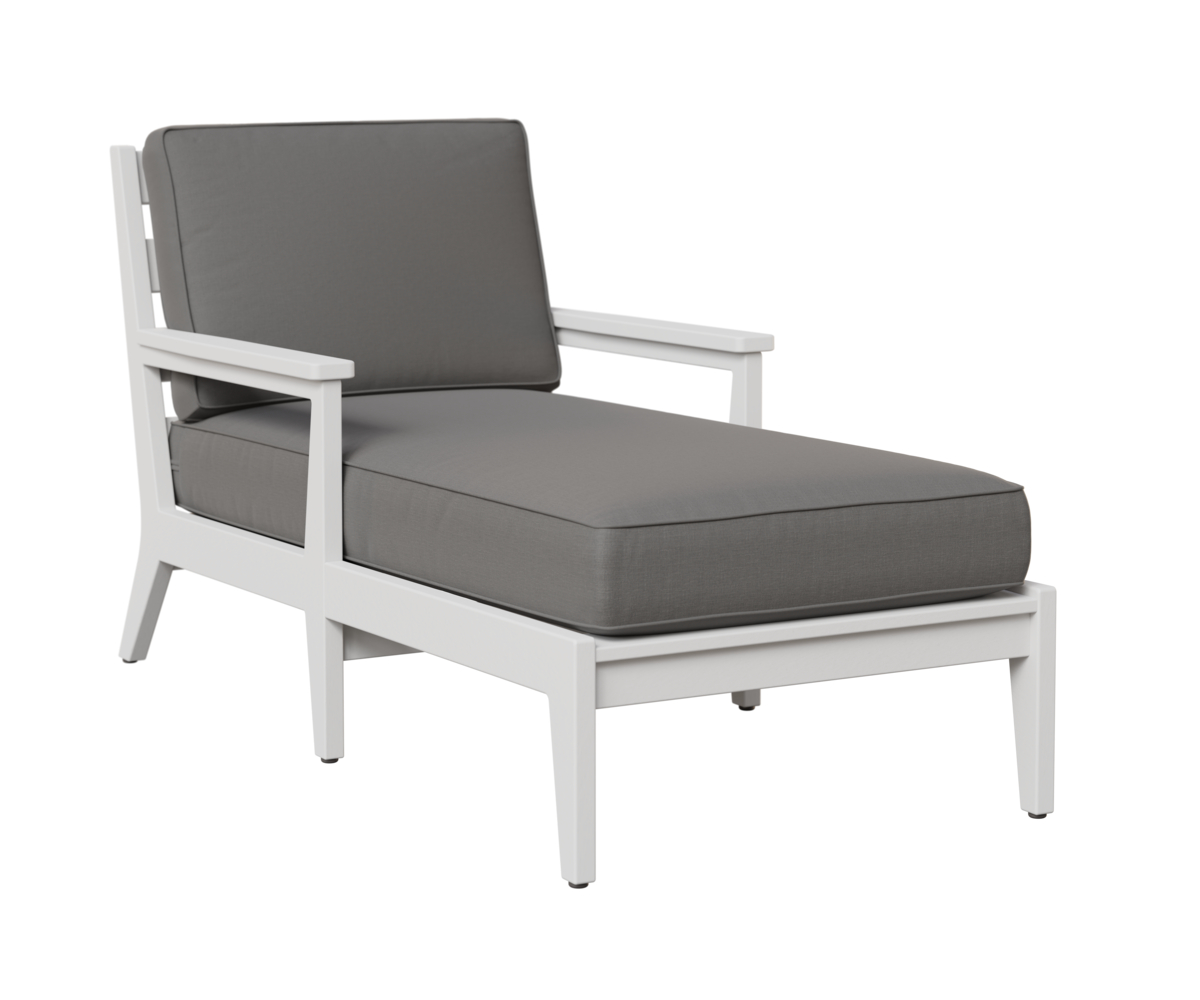 Mayhew Chaise Lounge with Arms by Berlin Gardens - 191-MHCL3163 - White, Cast Slate Mayhew Chaise Lounge with Arms by Berlin Gardens - 191-MHCL3163 - 191-MHCL3163