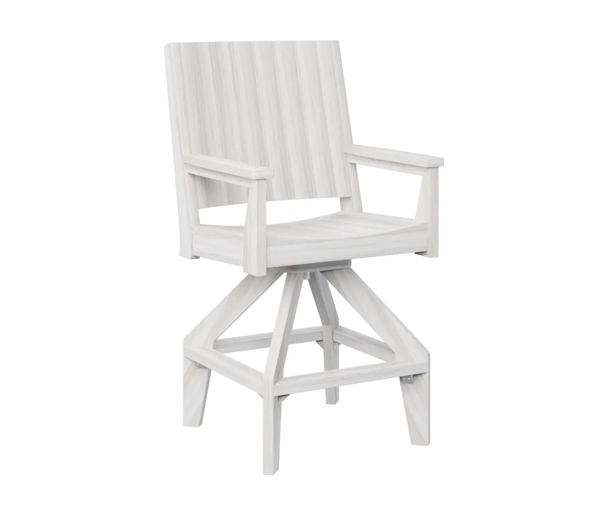 Mayhew Chat Swivel Bar Chair by Berlin Gardens - Seashell, Seashell Mayhew Chat Swivel Bar Chair by Berlin Gardens - 191-MHCSB2647