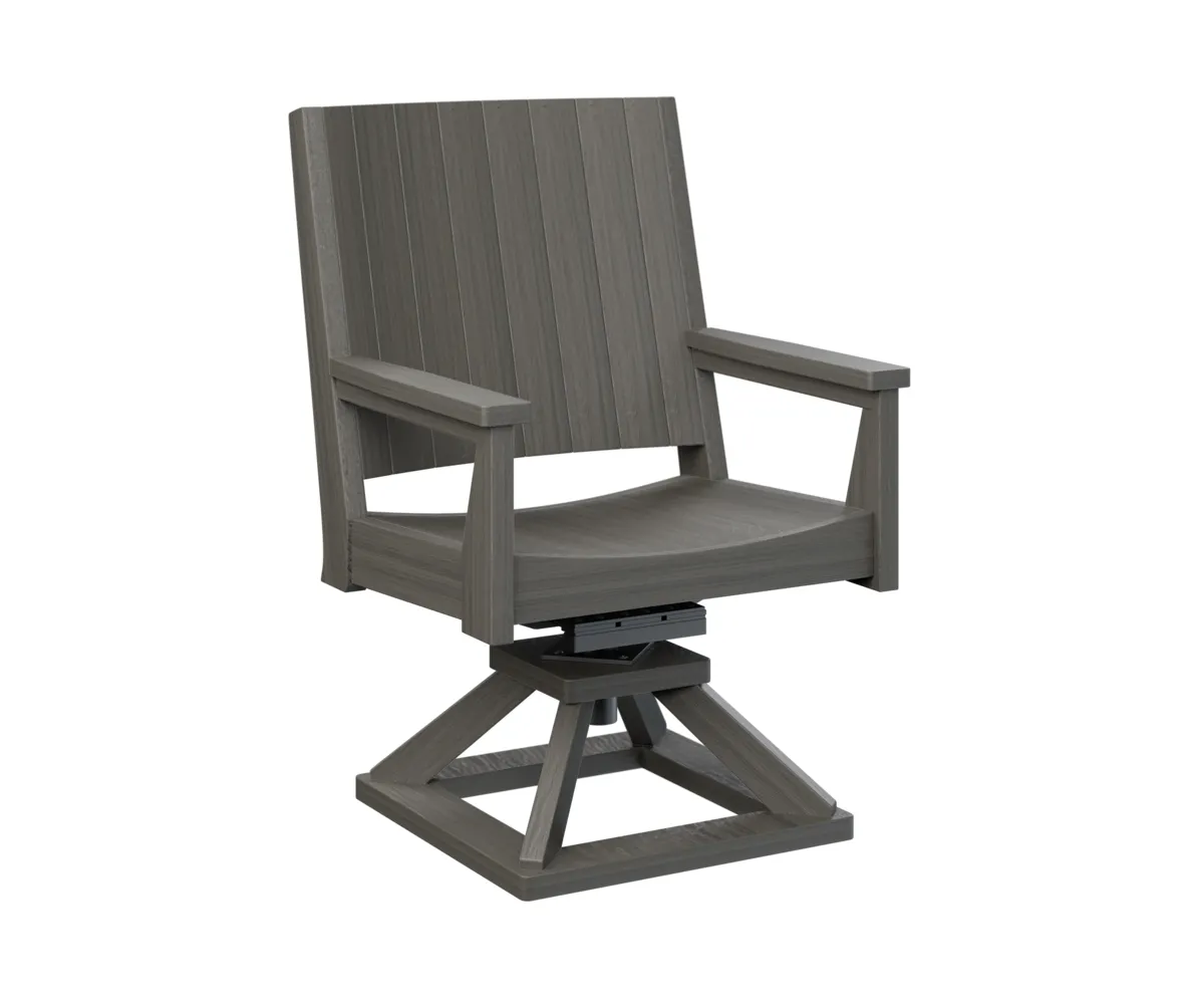 Mayhew Chat Swivel Rocker Dining Chair by Berlin Gardens - Coastal Gray, Coastal Gray Mayhew Chat Swivel Rocker Dining Chair by Berlin Gardens - 191-MHCSD2638