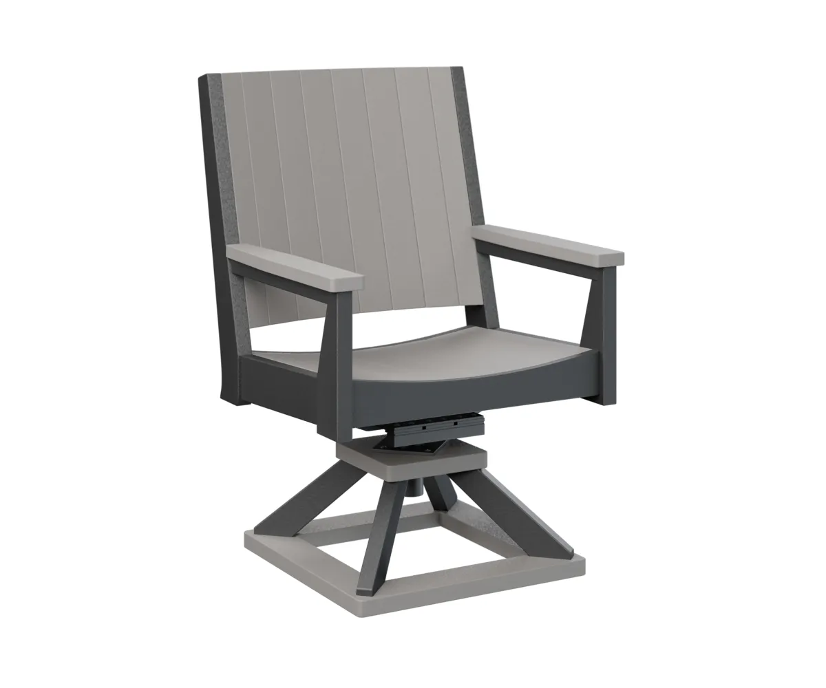 Mayhew Chat Swivel Rocker Dining Chair by Berlin Gardens - Light Gray, Black Mayhew Chat Swivel Rocker Dining Chair by Berlin Gardens - 191-MHCSD2638