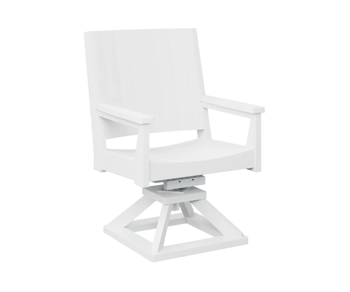 Mayhew Chat Swivel Rocker Dining Chair by Berlin Gardens - White, White Mayhew Chat Swivel Rocker Dining Chair by Berlin Gardens - 191-MHCSD2638