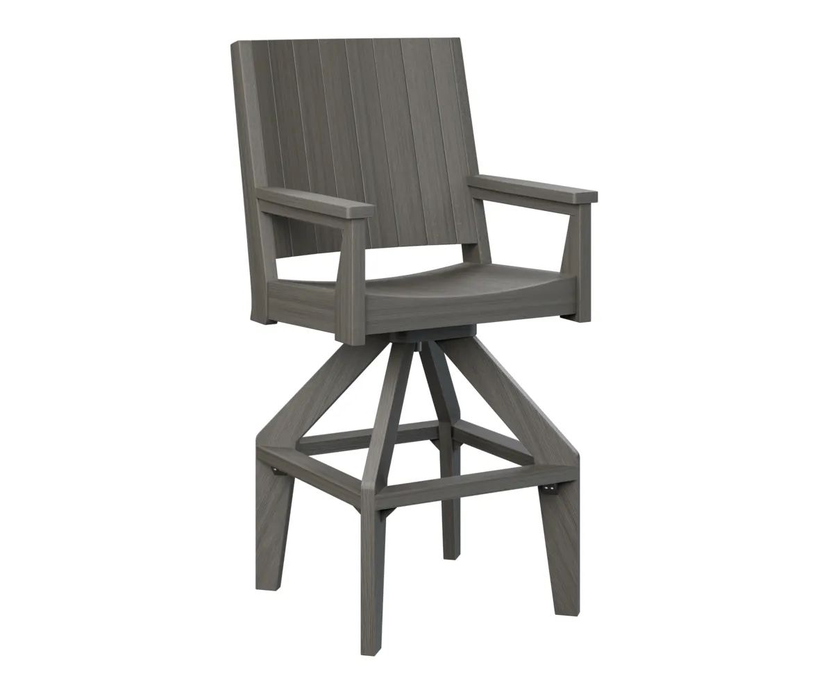 Mayhew Chat Extra Tall Swivel Chair by Berlin Gardens - Coastal Gray, Coastal Gray Mayhew Chat Extra Tall Swivel Chair by Berlin Gardens - 191-MHCSXT2651