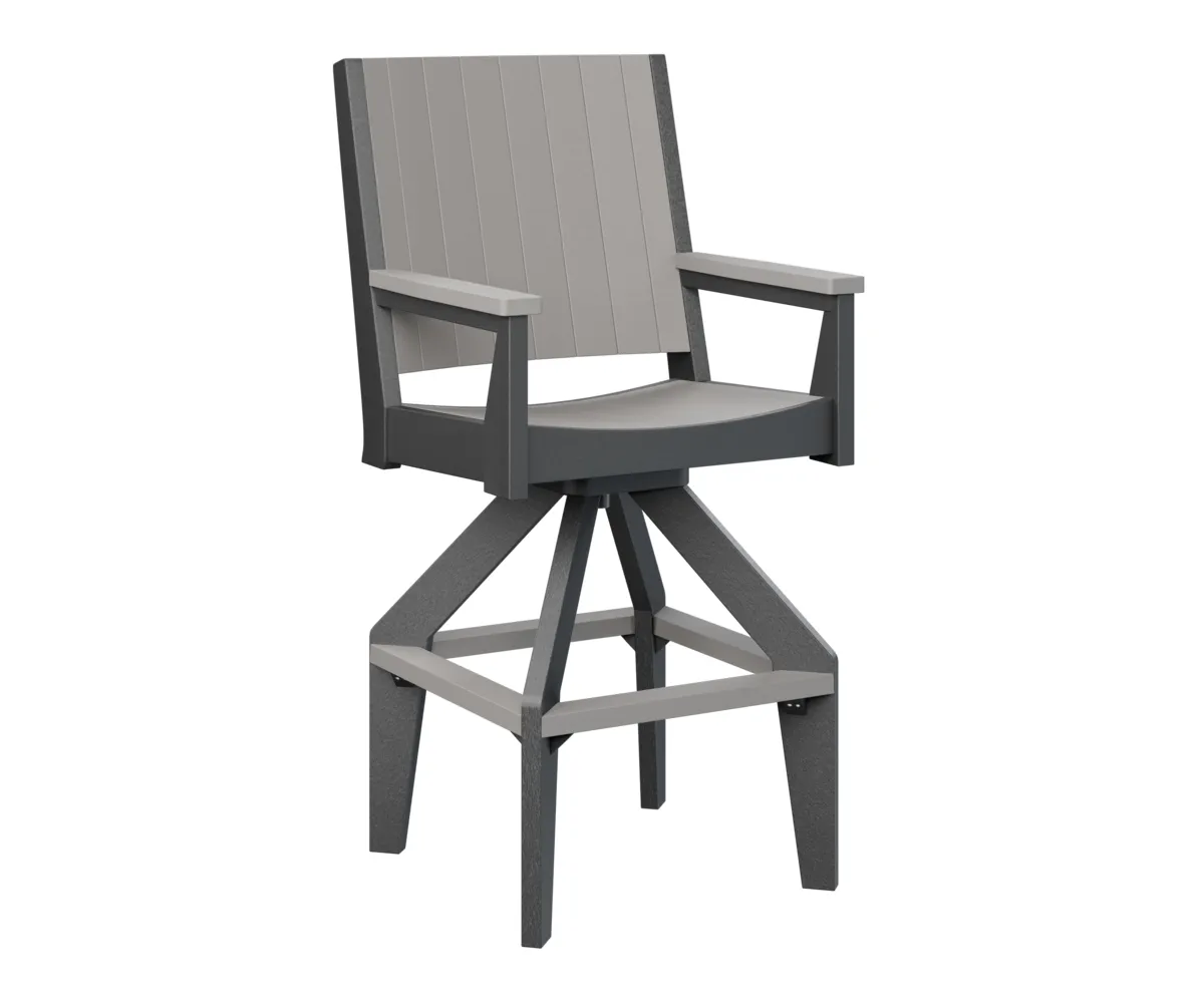Mayhew Chat Extra Tall Swivel Chair by Berlin Gardens - Light Gray, Black Mayhew Chat Extra Tall Swivel Chair by Berlin Gardens - 191-MHCSXT2651