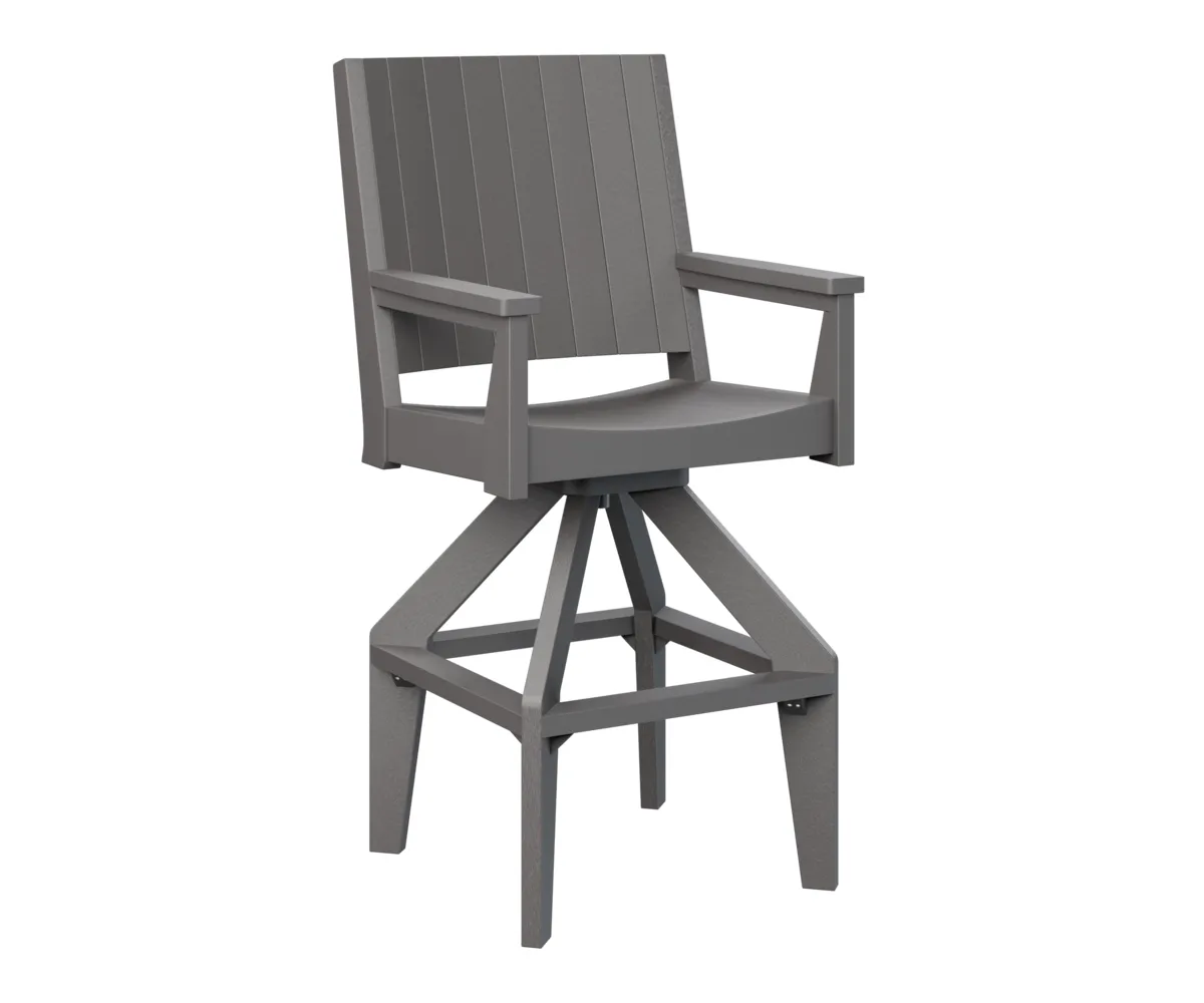 Mayhew Chat Extra Tall Swivel Chair by Berlin Gardens - Smoke Gray, Smoke Gray Mayhew Chat Extra Tall Swivel Chair by Berlin Gardens - 191-MHCSXT2651