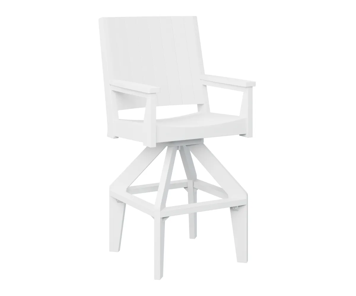 Mayhew Chat Extra Tall Swivel Chair by Berlin Gardens - White, White Mayhew Chat Extra Tall Swivel Chair by Berlin Gardens - 191-MHCSXT2651