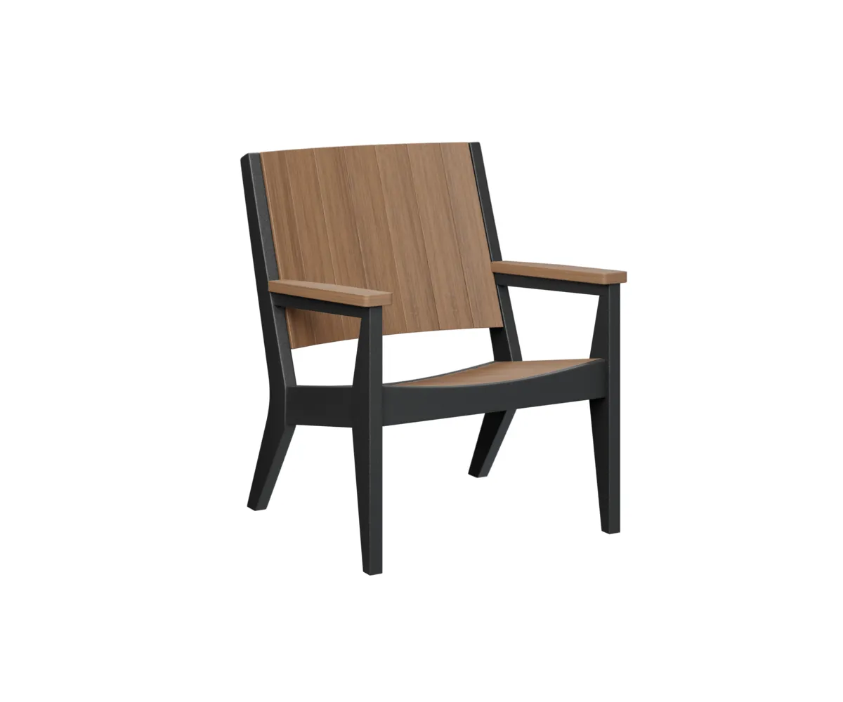 Mayhew Chat Low Chair by Berlin Gardens - Antique Mahogany, Black Mayhew Chat Low Chair by Berlin Gardens - 191-MHCTC2734