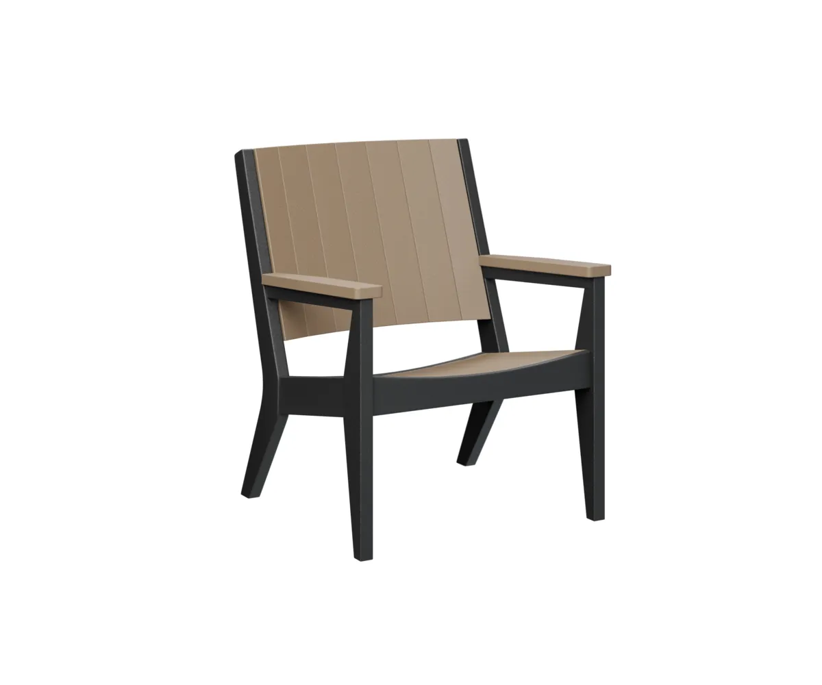 Mayhew Chat Low Chair by Berlin Gardens - Weatherwood, Black Mayhew Chat Low Chair by Berlin Gardens - 191-MHCTC2734