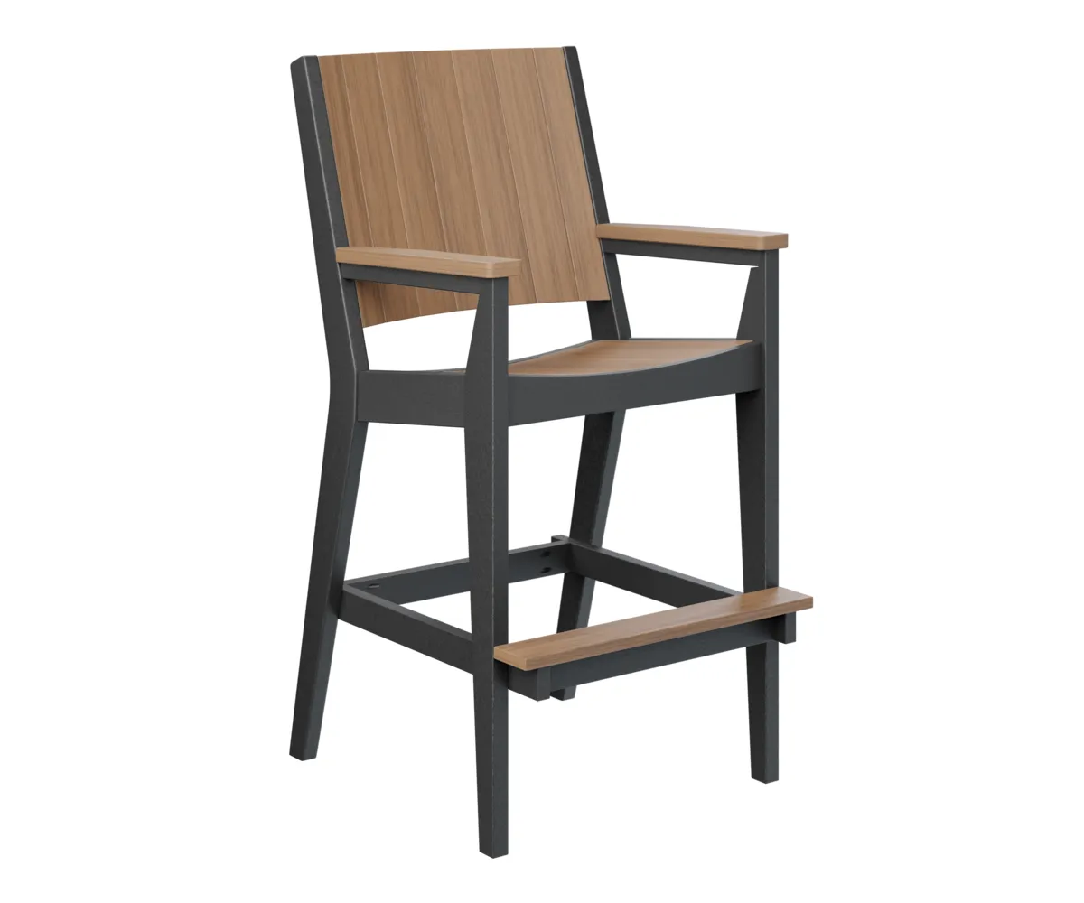 Mayhew Chat Extra Tall Chair by Berlin Gardens - Antique Mahogany, Black Mayhew Chat Extra Tall Chair by Berlin Gardens - 191-MHCXT2651