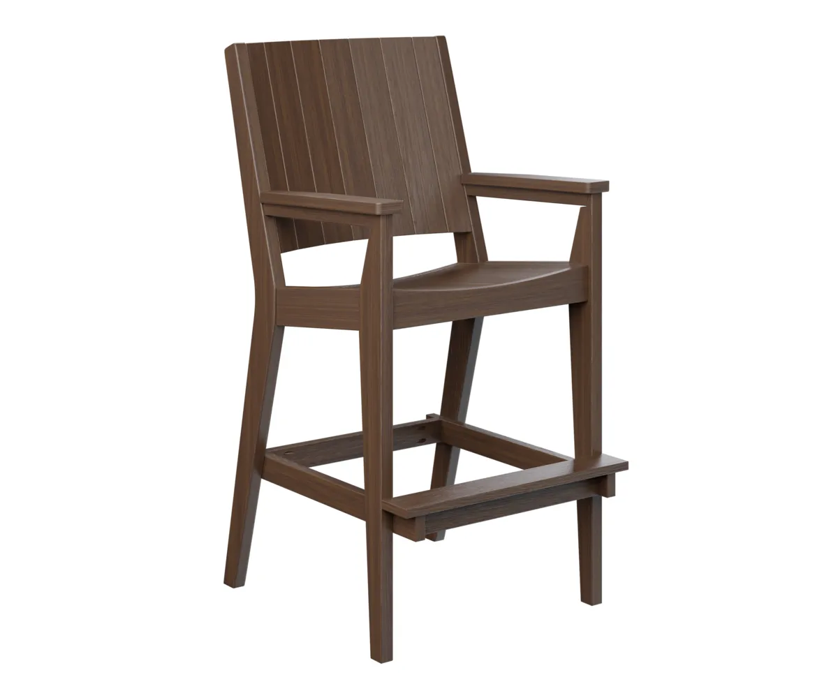 Mayhew Chat Extra Tall Chair by Berlin Gardens - Brazilian Walnut, Brazilian Walnut Mayhew Chat Extra Tall Chair by Berlin Gardens - 191-MHCXT2651