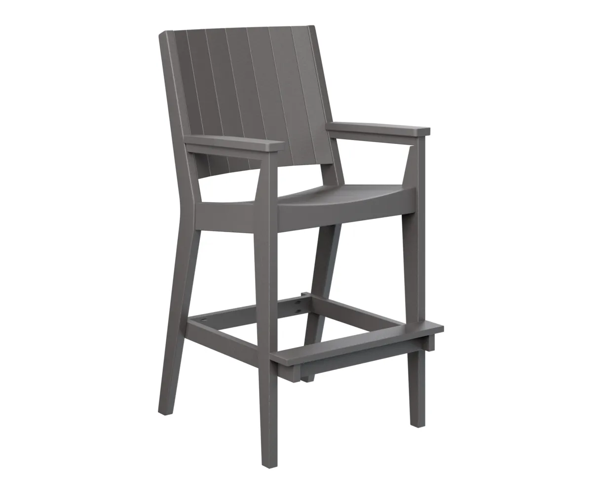 Mayhew Chat Extra Tall Chair by Berlin Gardens - Smoke Gray, Smoke Gray Mayhew Chat Extra Tall Chair by Berlin Gardens - 191-MHCXT2651
