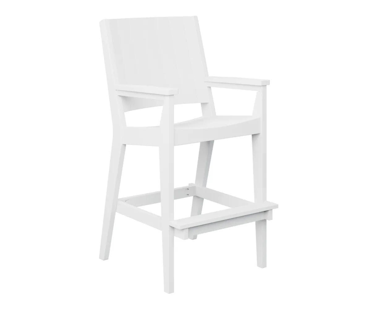 Mayhew Chat Extra Tall Chair by Berlin Gardens - White, White Mayhew Chat Extra Tall Chair by Berlin Gardens - 191-MHCXT2651