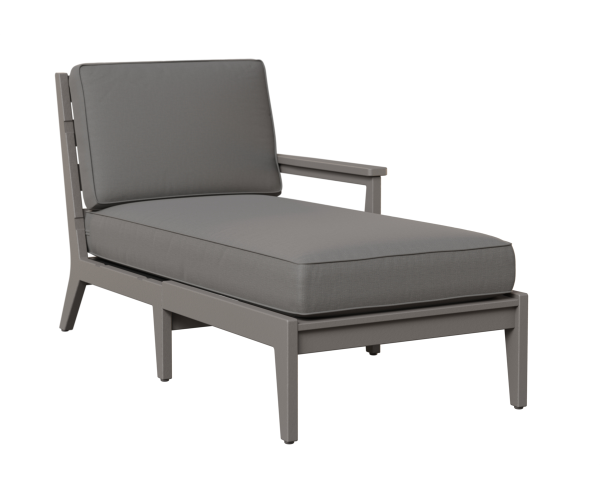 Mayhew Chaise Lounge with Left Arm by Berlin Gardens - 191-MHLCL3063 - Light Gray, Cast Slate Mayhew Chaise Lounge with Left Arm by Berlin Gardens - 191-MHLCL3063 - 191-MHLCL3063