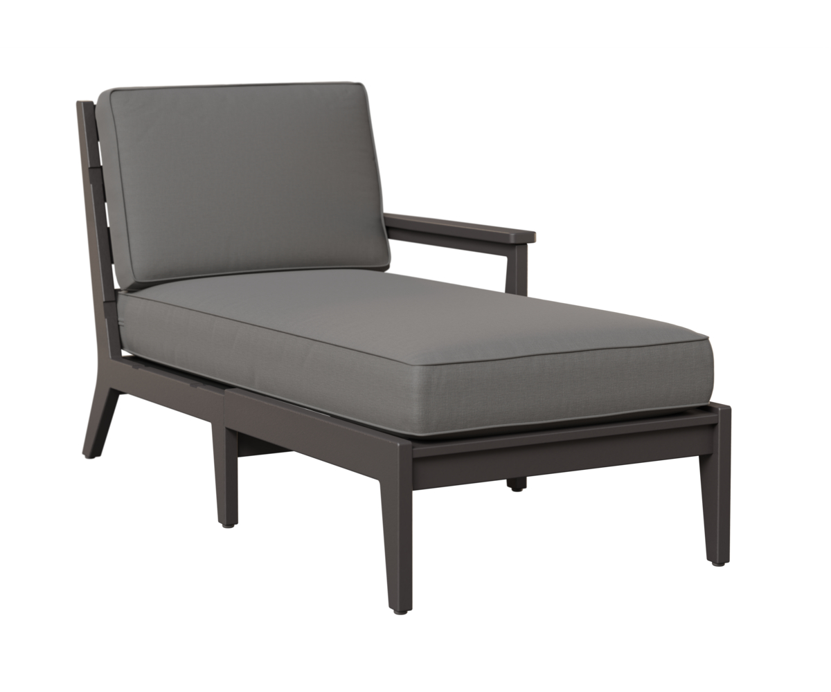 Mayhew Chaise Lounge with Left Arm by Berlin Gardens - 191-MHLCL3063 - Smoke Gray, Cast Slate Mayhew Chaise Lounge with Left Arm by Berlin Gardens - 191-MHLCL3063 - 191-MHLCL3063