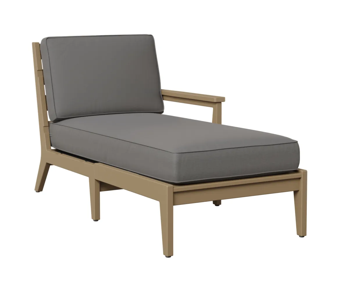 Mayhew Chaise Lounge with Left Arm by Berlin Gardens - Weatherwood, Cast Slate Mayhew Chaise Lounge with Left Arm by Berlin Gardens - 191-MHLCL3063