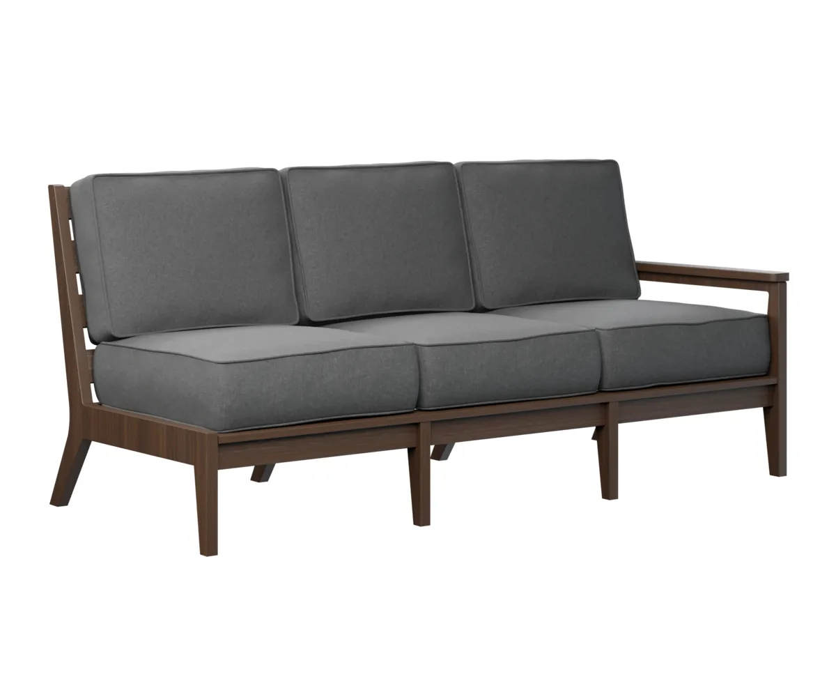 Mayhew Arm Sofa – Left by Berlin Gardens - Brazilian Walnut, Cast Slate Mayhew Arm Sofa – Left by Berlin Gardens - 191-MHLSS7734