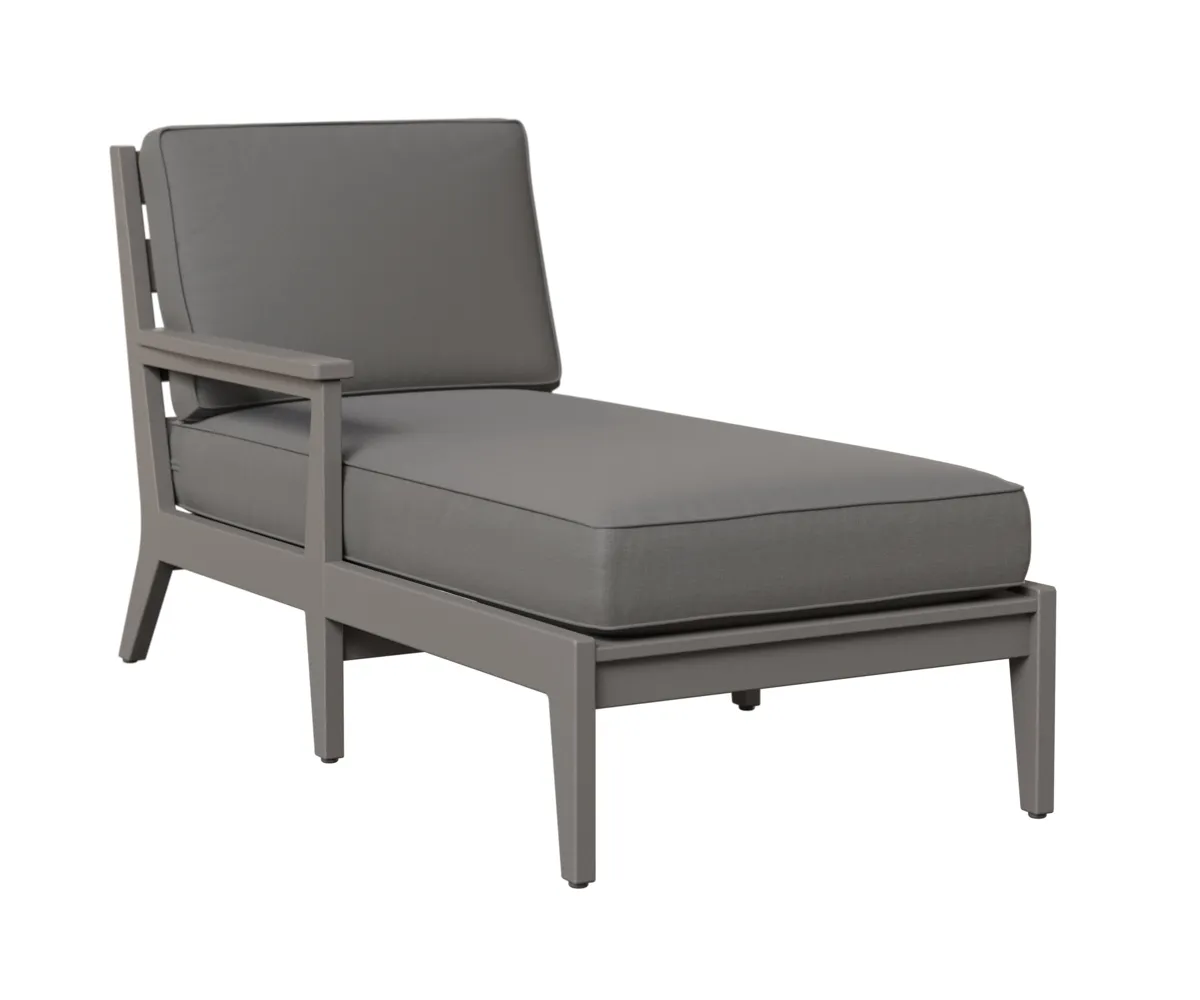 Mayhew Chaise Lounge with Right Arm by Berlin Gardens - Light Gray, Cast Slate Mayhew Chaise Lounge with Right Arm by Berlin Gardens - 191-MHRCL3063