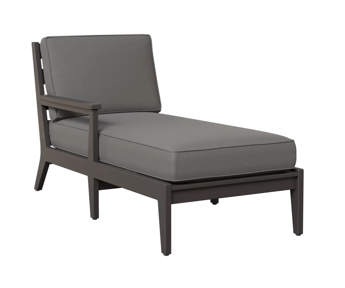 Mayhew Chaise Lounge with Right Arm by Berlin Gardens - Smoke Gray, Cast Slate Mayhew Chaise Lounge with Right Arm by Berlin Gardens - 191-MHRCL3063