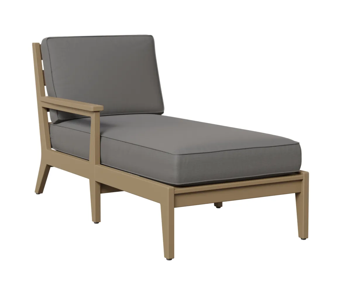 Mayhew Chaise Lounge with Right Arm by Berlin Gardens - Weatherwood, Cast Slate Mayhew Chaise Lounge with Right Arm by Berlin Gardens - 191-MHRCL3063