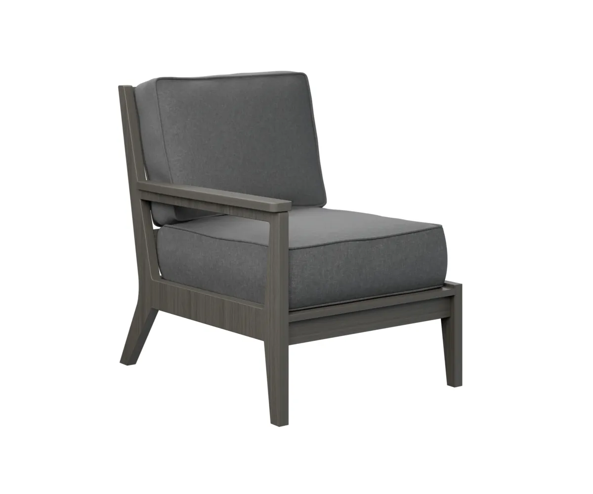 Mayhew Arm Club Chair – Right by Berlin Gardens - Coastal Gray, Cast Slate Mayhew Arm Club Chair – Right by Berlin Gardens - 191-MHRSC2734