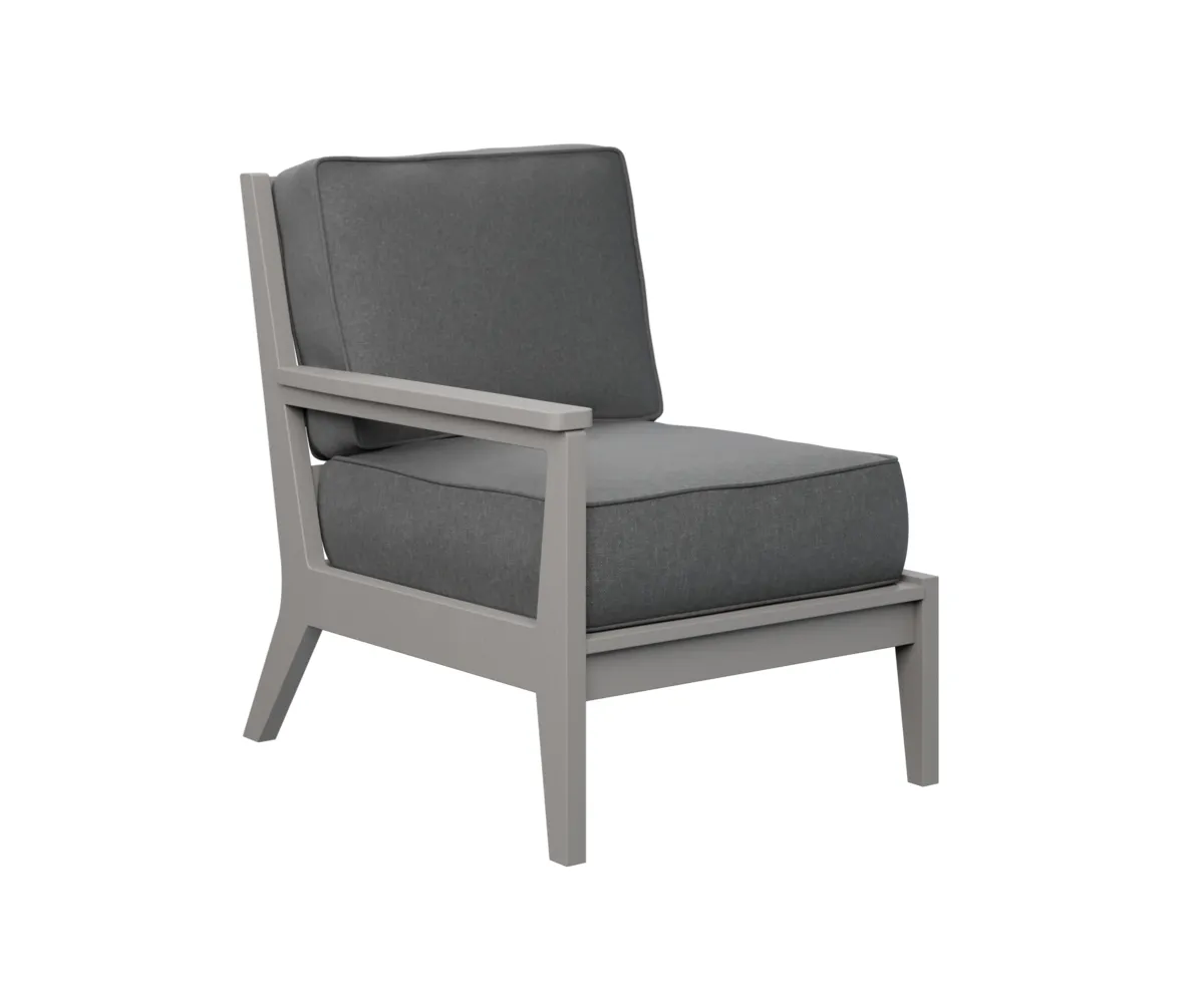 Mayhew Arm Club Chair – Right by Berlin Gardens - Light Gray, Cast Slate Mayhew Arm Club Chair – Right by Berlin Gardens - 191-MHRSC2734